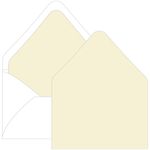 Wedding Cream Euro Flap Envelope Liner - A6 Gmund Colors Matt
