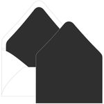 Licorice Black Euro Flap Envelope Liner - A6 Gmund Colors Matt