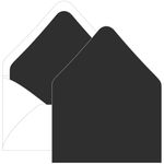 Licorice Black Euro Flap Envelope Liner - A7 Gmund Colors Matt