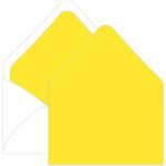 Canary Yellow Euro Flap Envelope Liner - A9 Gmund Colors Matt
