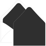 Licorice Black Euro Flap Envelope Liner - A9 Gmund Colors Matt