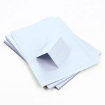 4up Printable Place Cards - Colors Matt Light Sky Blue