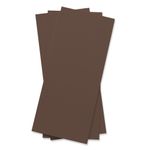 Chocolate Brown Flat Card - 4 x 9 1/4 Gmund Colors Matt 111C