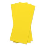 Canary Yellow Flat Card - 4 x 9 1/4 Gmund Colors Matt 111C