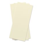 Wedding Cream Flat Card - 4 x 9 1/4 Gmund Colors Matt 111C