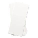 Wedding White Flat Card - 4 x 9 1/4 Gmund Colors Matt 111C