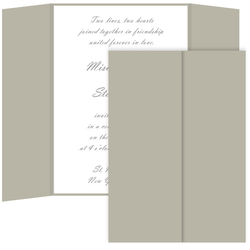 Modern Gray Print 5x7 Cardstock For Invitations 