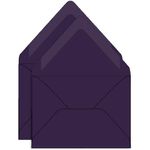 Grape Purple Double Envelopes - A7 Gmund Colors Matt 5 1/4 x 7 1/4 Euro Flap 68T
