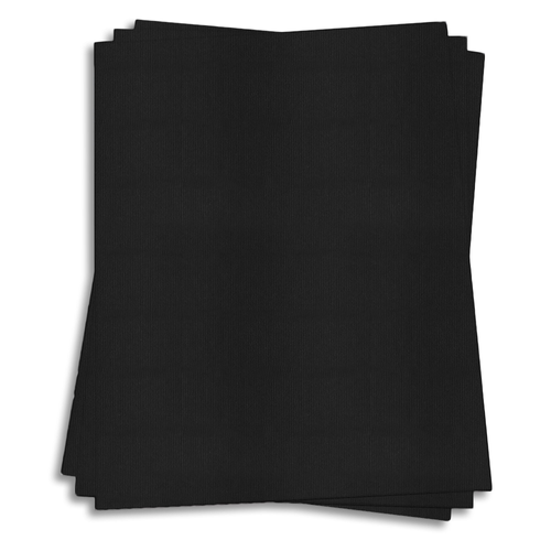 Ebony Black Card Stock - 12 x 12 Gmund Colors Felt 118lb Cover - LCI Paper