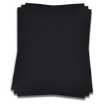 Ebony Black Card Stock - 27 x 39 Gmund Colors Metallic 115lb Cover