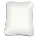 Wedding White Card Stock - 11 x 17 Gmund Colors Metallic 115lb Cover