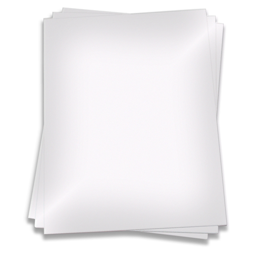 Solid Color Translucent Sticky Notes - White