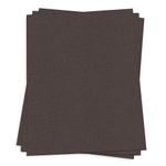 Chocolate Brown Card Stock - 8 1/2 x 11 Gmund Colors Metallic 115lb Cover