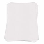 Fluorescent White Card Stock - 8 1/2 x 11 Gmund Colors Metallic 96lb Cover