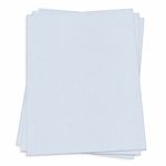 Light Sky Blue Card Stock - 8 1/2 x 11 Gmund Colors Metallic 92lb Cover