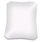 Fluorescent White Card Stock - 8 1/2 x 14 Gmund Colors Metallic 96lb Cover