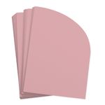Dusty Rose Half Arch Shaped Card - A2 Hue Matte 4 1/4 x 5 1/2 111C