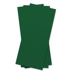 Emerald Green Flat Card - 4 x 9 1/4 LCI Hue Matte 111C