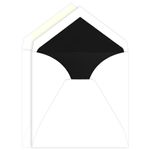 Black Lined Inner Outer Envelopes, Imperial Radiant White