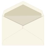 Pearl Lined Inner Ungummed Envelopes, Jumbo Ecru