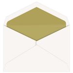 Gold Lined Inner Ungummed Envelopes, Jumbo Ecru