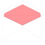 Pink Grapefruit Lined Inner Ungummed Envelopes, Jumbo Radiant White