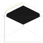 Black Lined Inner Outer Envelopes, Jumbo Radiant White
