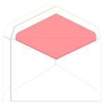 Pink Grapefruit Lined Inner Outer Envelopes, Jumbo Radiant White