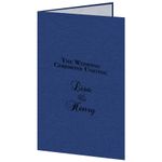 Blueprint Metallic Wedding Program Kit, White Parchment Insert