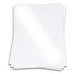 White Gloss Card Stock - 17 x 11 Kromekote 92lb Cover