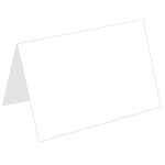 White Gloss Folded Card - A1 Kromekote 3 1/2 x 4 7/8 92C