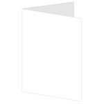 White Gloss Folded Card - A7 Kromekote 5 1/8 x 7 92C