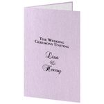 Kunzite Purple Metallic Wedding Program Kit, White Parchment Insert