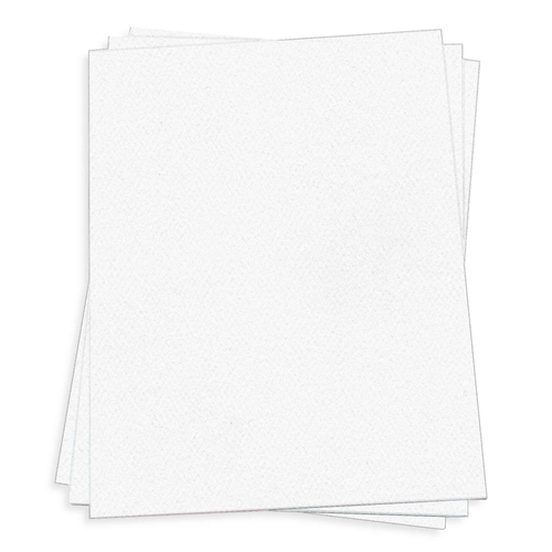Pure White Card Stock - 12 x 18 LCI Felt 80lb Cover - LCI Paper