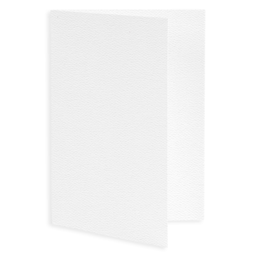 Pure White Flat Card - A1 LCI Felt 3 ½ x 4 ⅞ 80C