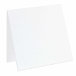 Pure White Square Folded Card - 5 1/4 x 5 1/4 LCI Felt 80C