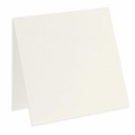 Warm Cream Square Folded Card - 5 1/4 x 5 1/4 LCI Felt 80C