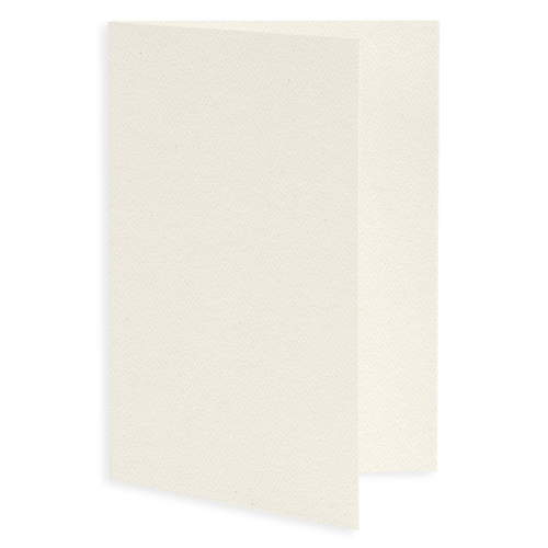 4 1/2 x 6 1/4 LCI Felt Warm Cream Card Stock, A6 Fold, 80lb - LCI