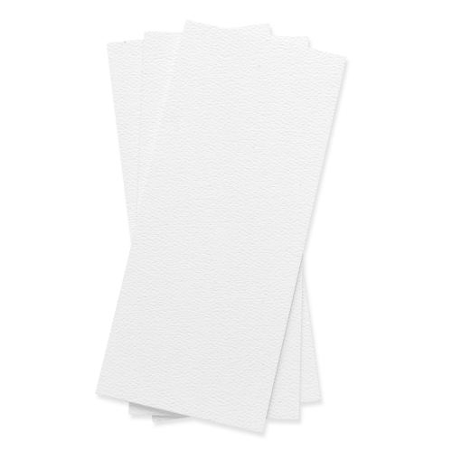 Pure White Flat Card - 4 x 9 1/4 LCI Felt 80C - LCI Paper
