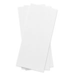 Pure White Flat Card - 4 x 9 1/4 LCI Felt 80C