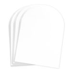 Radiant White Arch Shaped Card - A7 LCI Smooth 5 x 7 100C