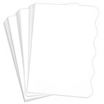 Radiant White Side Wave Invitation Card - A2 LCI Smooth 4 1/4 x 5 1/2 100C