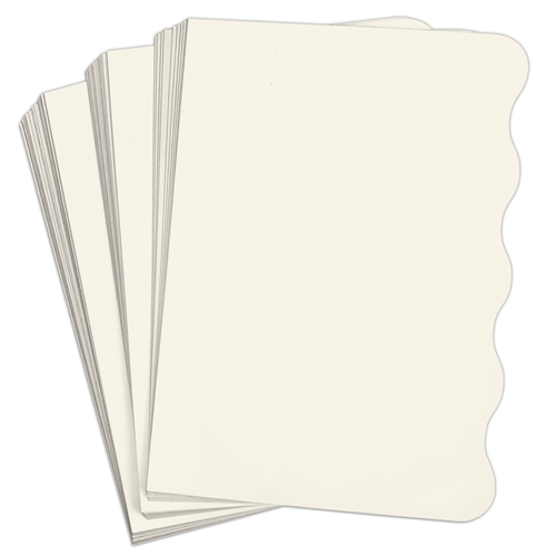 Pure White Card Stock - 8 1/2 x 11 LCI Felt 100lb Cover - LCI Paper