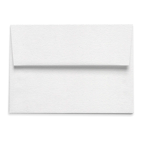 Pure White Flat Card - A1 LCI Felt 3 ½ x 4 ⅞ 80C