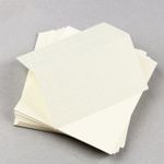 Natural White Folded Place Card - LCI Linen 100C