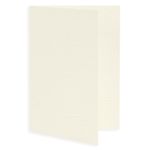 Natural White Folded Card - A7 LCI Linen 5 1/8 x 7 80C