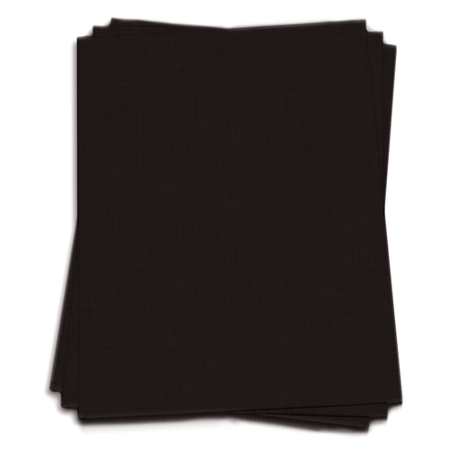 Black Card Stock - 8 ½ x 14 LCI Linen 100lb Cover