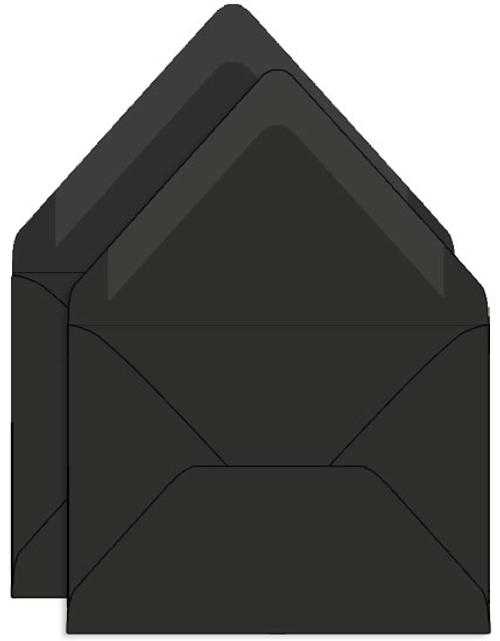 5 x 7 Envelope - Black