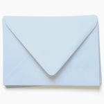 Storm Cloud Blue Envelopes - A7 Gmund Colors Matt 5 1/4 x 7 1/4 Euro Flap 68t, 25 Pack, Gray