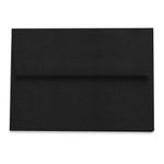 Black Envelopes - A6 LCI Linen 4 3/4 x 6 1/2 Straight Flap 80T